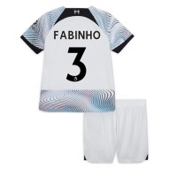 Liverpool Fabinho #3 Udebanesæt Børn 2022-23 Kortærmet (+ Korte bukser)